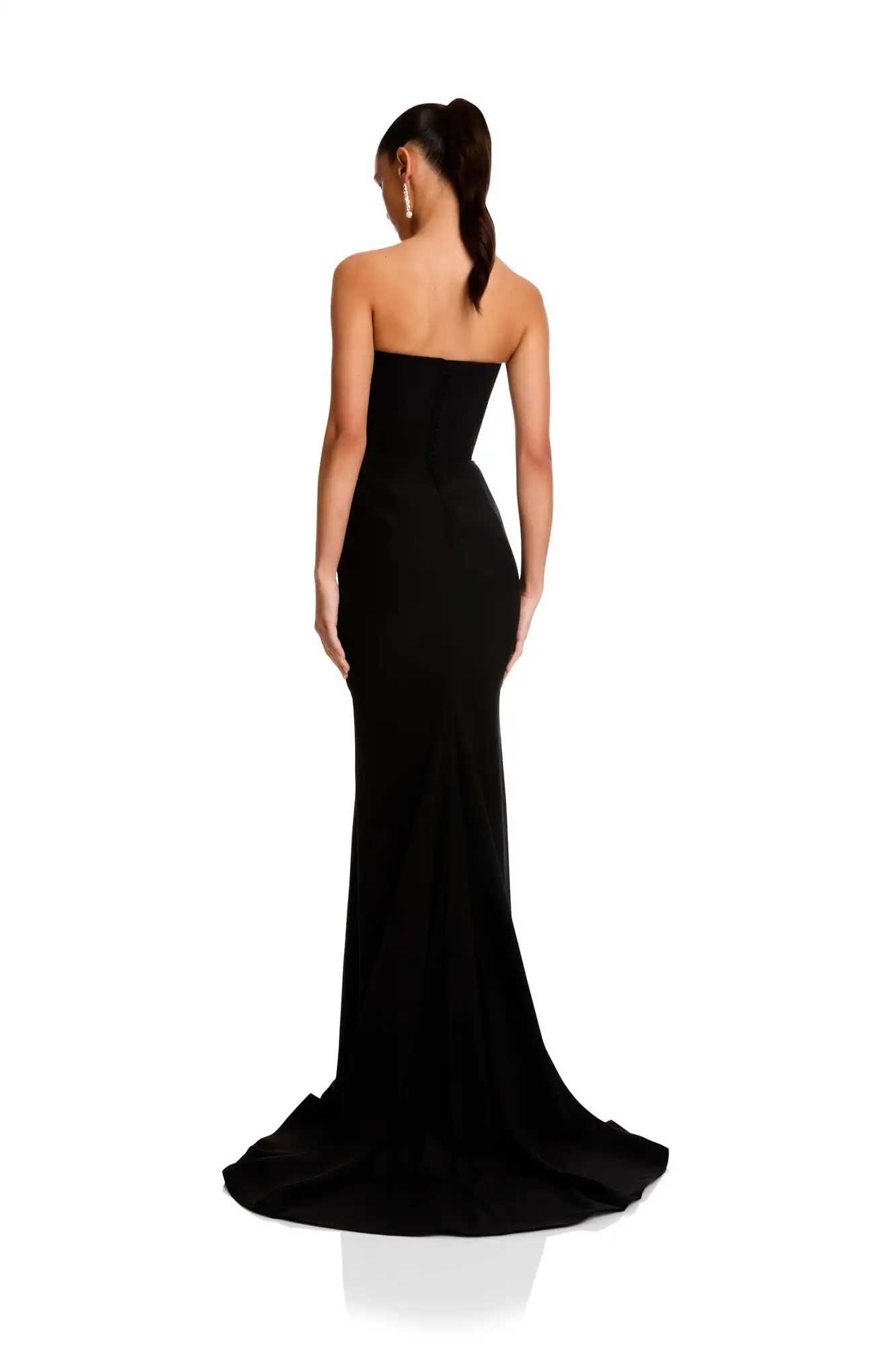 ชุดแต่งงานที่เรียบง่าย 2025 Strapless Mermaidชุดเจ้าสาวElegant Classic Backlessชุดเจ้าสาวที่กําหนดเองชุดแต่งงาน