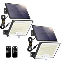 LED Solar Outdoor Split Light with Remote, Motion Sensor Patio & Balcony Garden Lamp