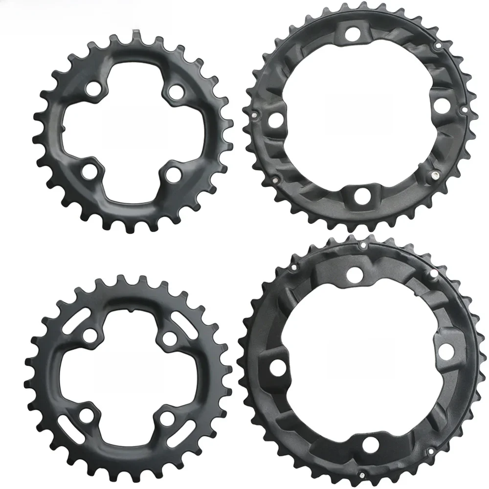 AliExpress 64BCD 104BCD MTB Bicycle Chainring Double Chainwheel 22T 24T 26T 28T 36T 38T Sprockets Mountain Bike Crankset Tooth plate Parts