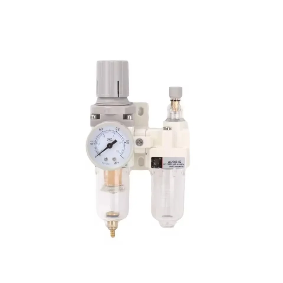 AC Series FRL Unit Pneumatic Air Source Treatment Combination Filter Regulator Lubricator AC1000–AC5000 Port M5 to 1
