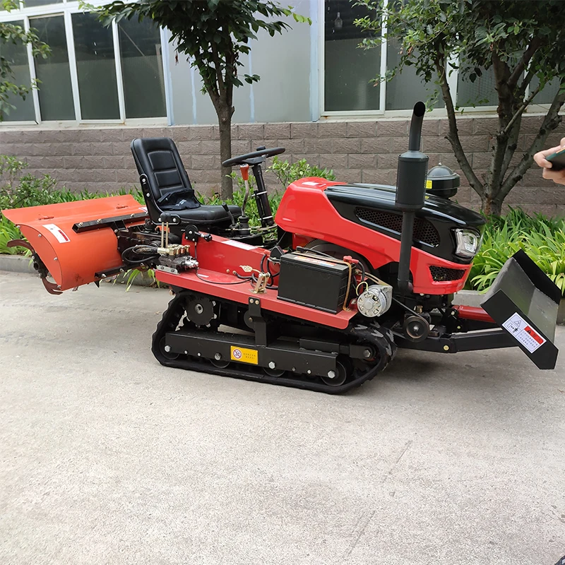 Customized 35HP CE Certificated Crawler Mini Tractor Farm Tiller Rotary Tractor