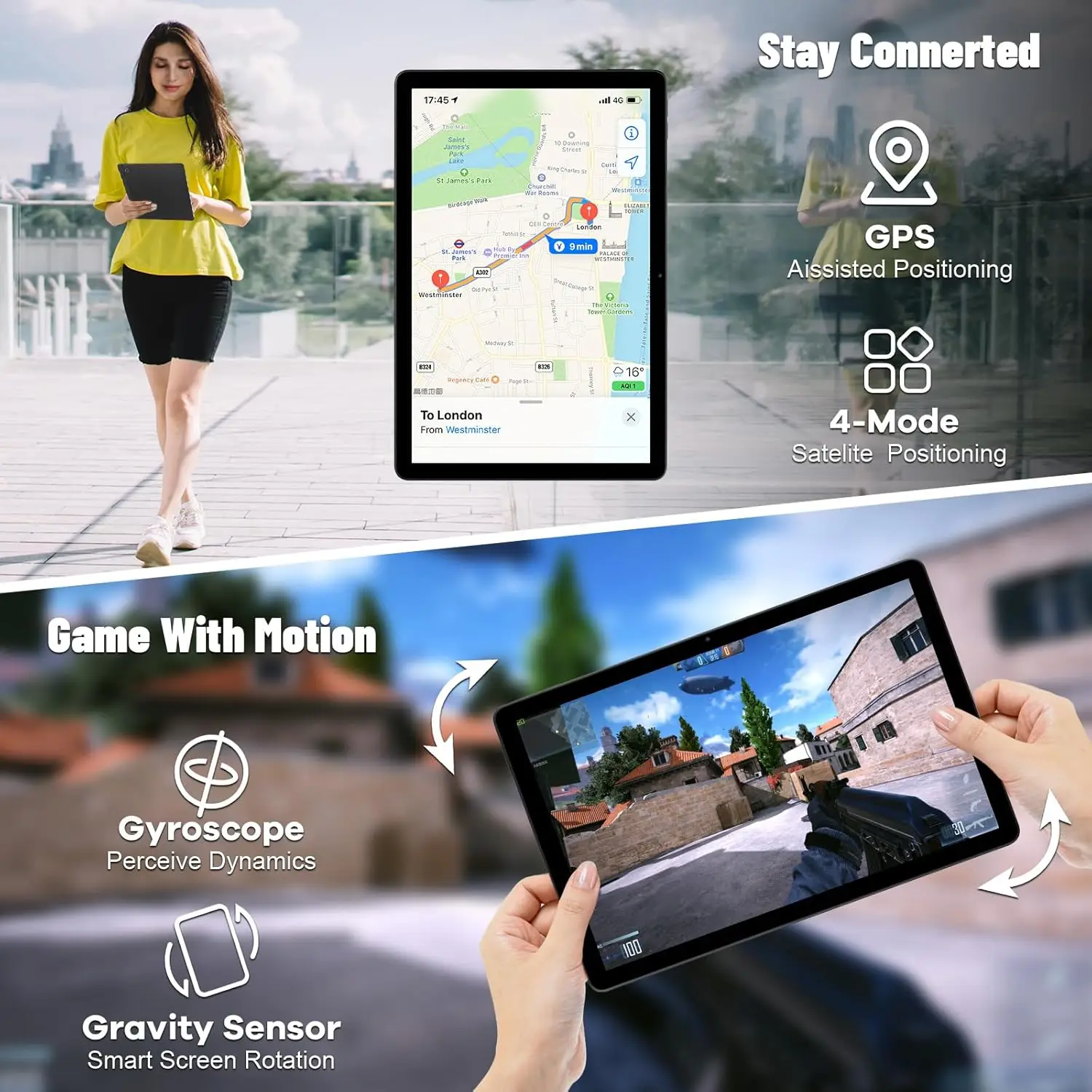 تابلت أندرويد 14 مقاس 11 بوصة 8 كور 10 جيجابايت + 128 جيجابايت / 1 تيرابايت توسيع 6800 مللي أمبير في الساعة مع شحن سريع 20 وات عمر بطارية طويل Widevine L1 Face ID WiFi6