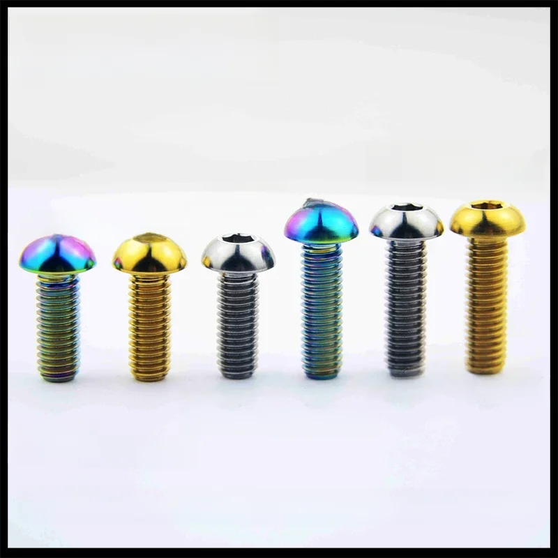 AliExpress TAIMEILI Titanium screws semicircular hex head screwsM6x12mmM6x16mmM6x20mm M6x30mm motorcycle bicycle Alternatively 1pcs