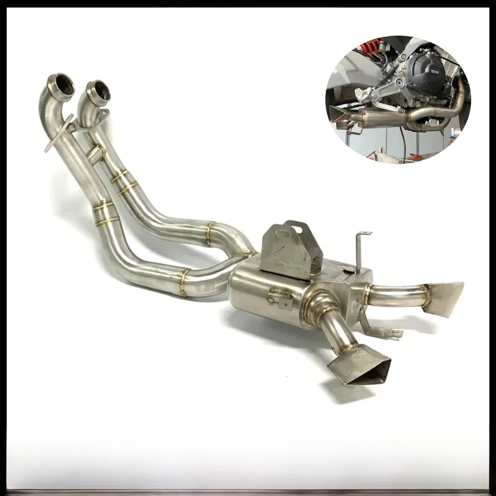 AliExpress Teen Top Under-bike Full Exhaust System For Aprilia RS660 Tuono660 Stainless Steel Front Link Pipe Motorcycle Exhaust Muffler RS 660