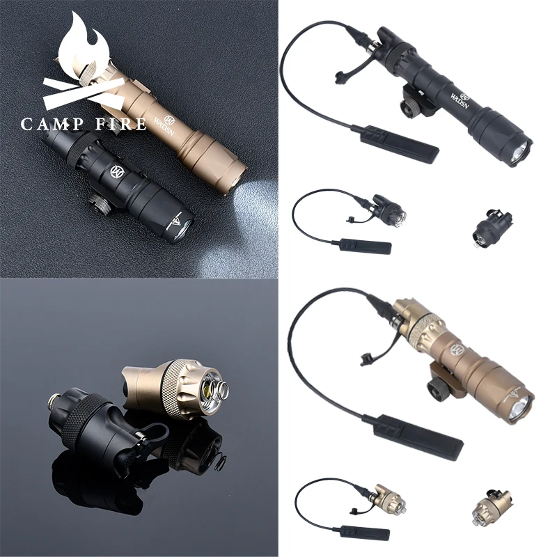 WADSN Airsoft M600 M300 Surefir Tactical Flashlight PLH-V2 Flashlight Tail Cap Switch Scout Light Metal End Cap Pressure Switch