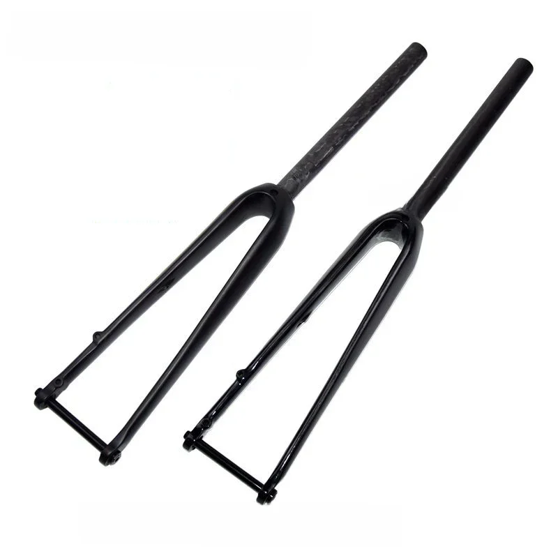 AliExpress Newest 700C Road bike matt UD full carbon fibre bicycle thru axle flat disc brake front fork Hidden internal cable