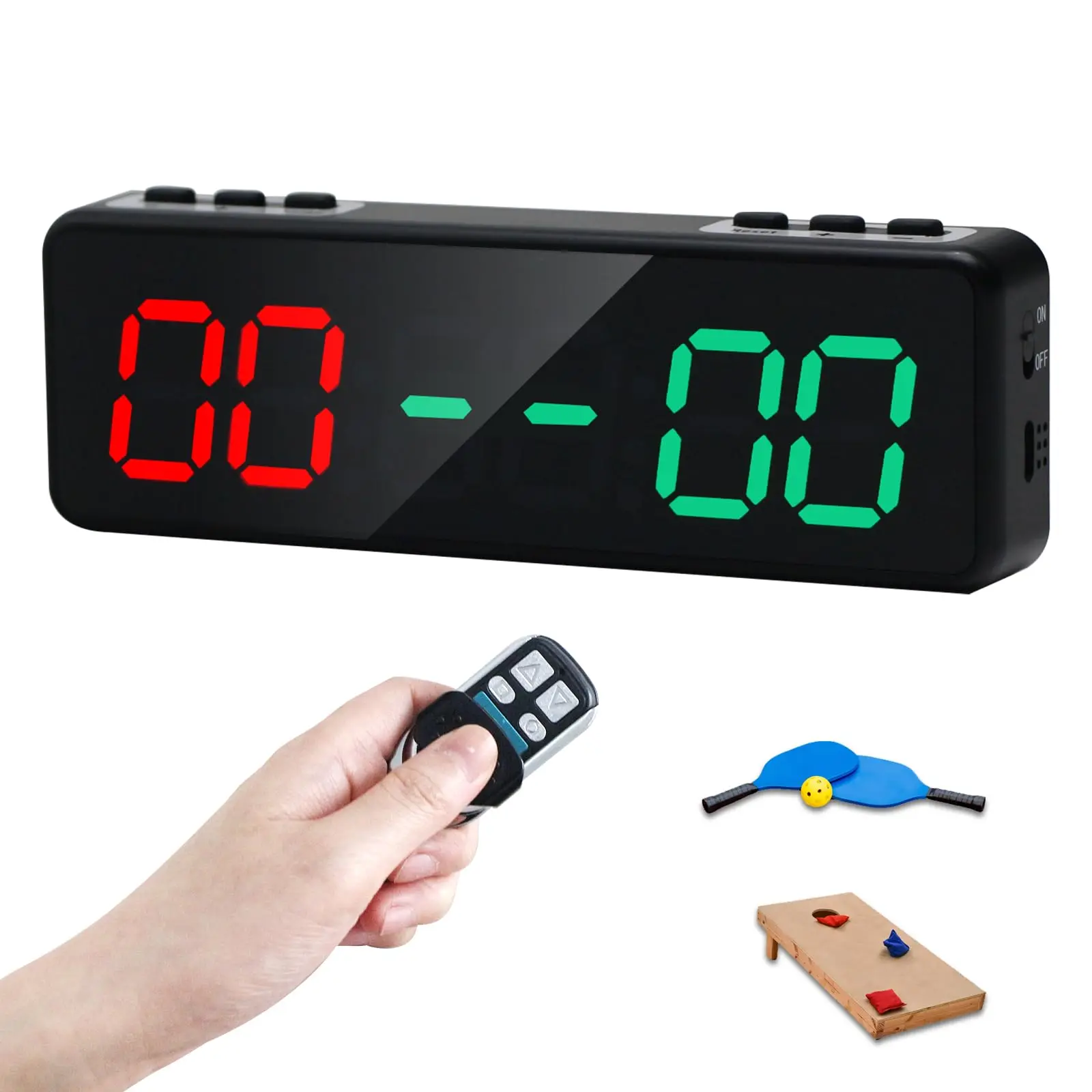 GANXIN Lightweight Digital Scoreboard with Remote Pickleball and Other Indoor/Outdoor Activities