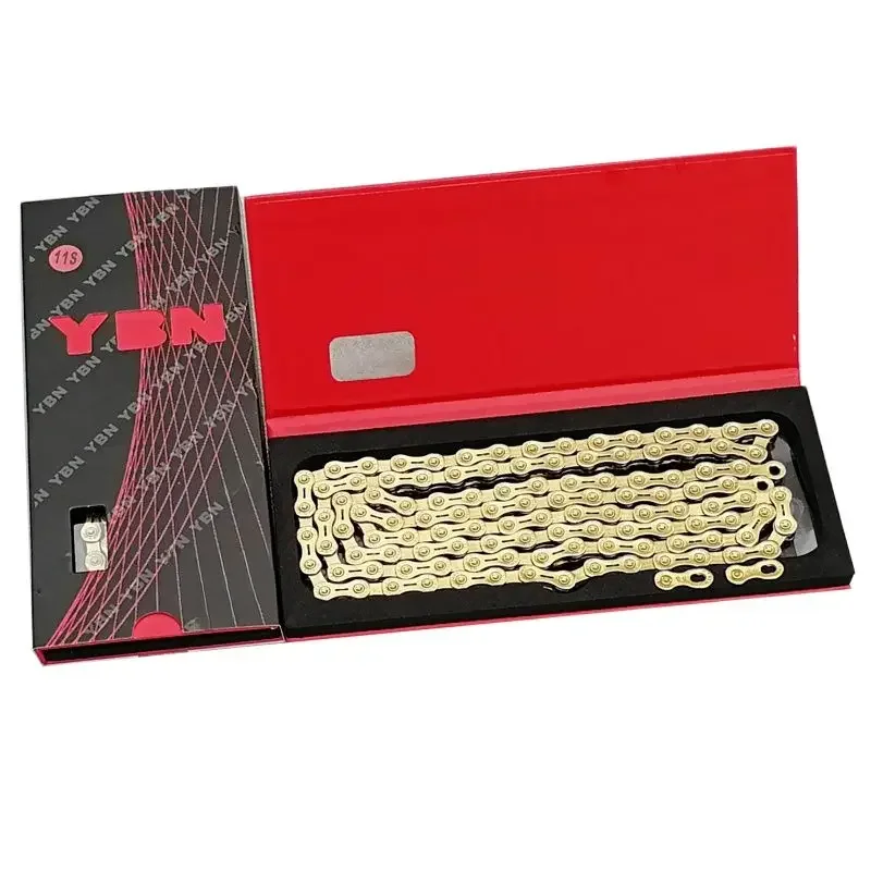 AliExpress UK YBN 11 Speed Chain 116L MTB Road Bicycle Chains For Shimamo SRAM Campagnolo Gold Hollow Bicycle