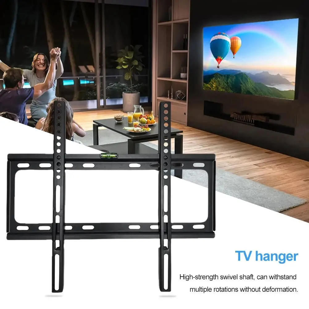 26-63 inch TV Support Mount Universal Television Mounting Holder Adjustable Low Profile Flat TV Wall Mount for LCD LED TV Screen