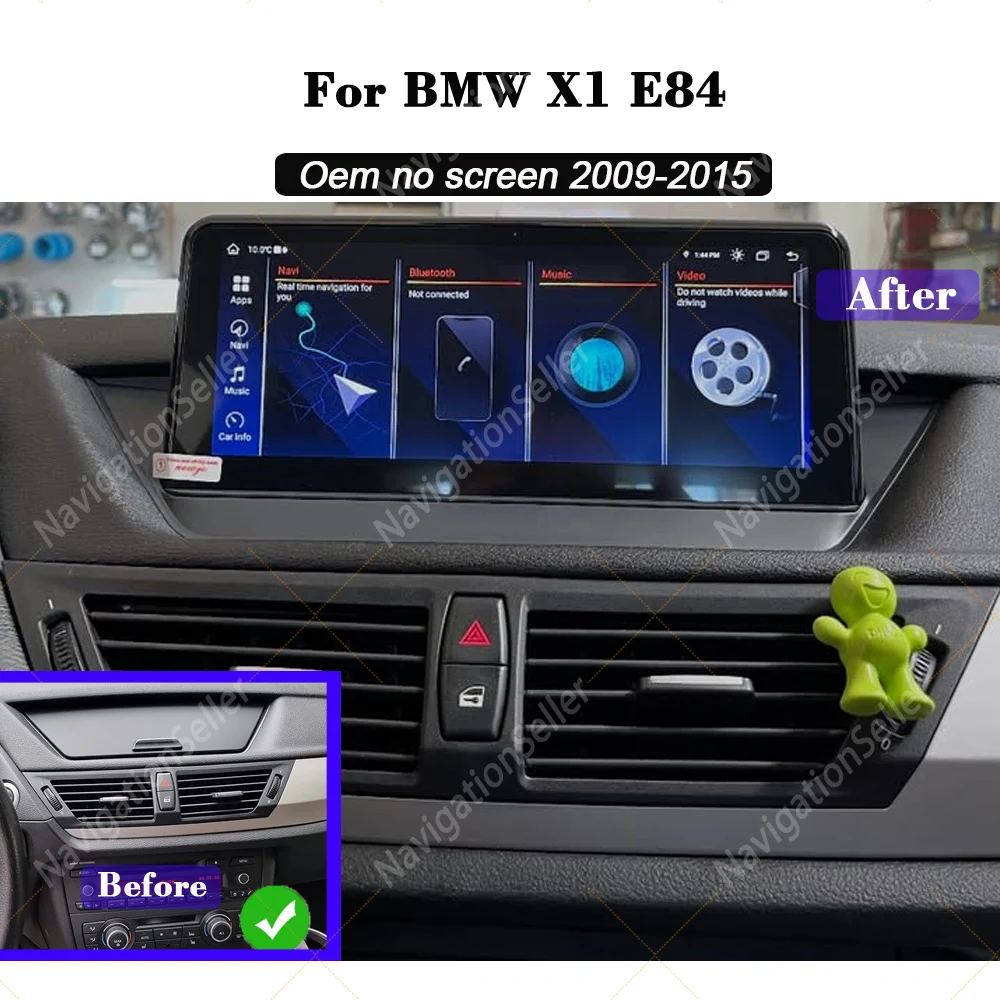 

VIGOHI New ID6 ID7 ID8 UI Android System Wireless Carplay AUTO For BMW X1 E84 2012 2013 years GPS NAVI Car Video Player GPS NAVI