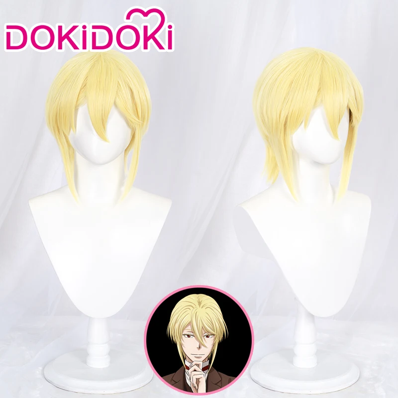 IN STOCK William James Moriarty Wig Anime Moriarty the Patrio Cosplay DokiDoki Wig Blonde Hair High Heat Resistant Christmas