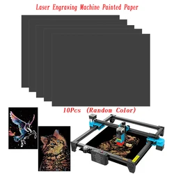 Machine à graver au laser, kit de papier à dessin nickel é coloré, ensemble de cartes en papier d'art, document magique arc-en-ciel, bricolage