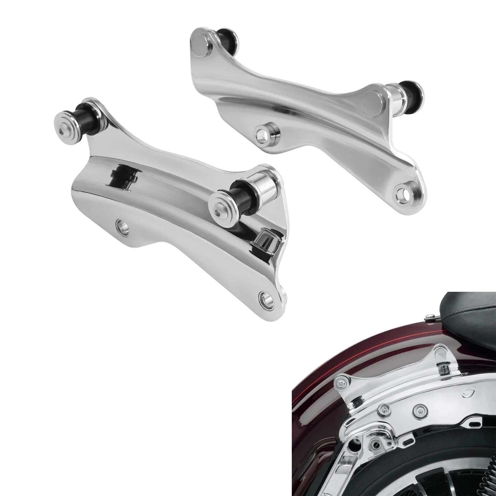 Motocyklowe 4-punktowe zestawy sprzętu dokującego do Harley Touring przemieszczanie się po ulicy Road King Road Glide FLHR FLHT FLTR 2009-2013 2014-2024 — zdjęcie 2