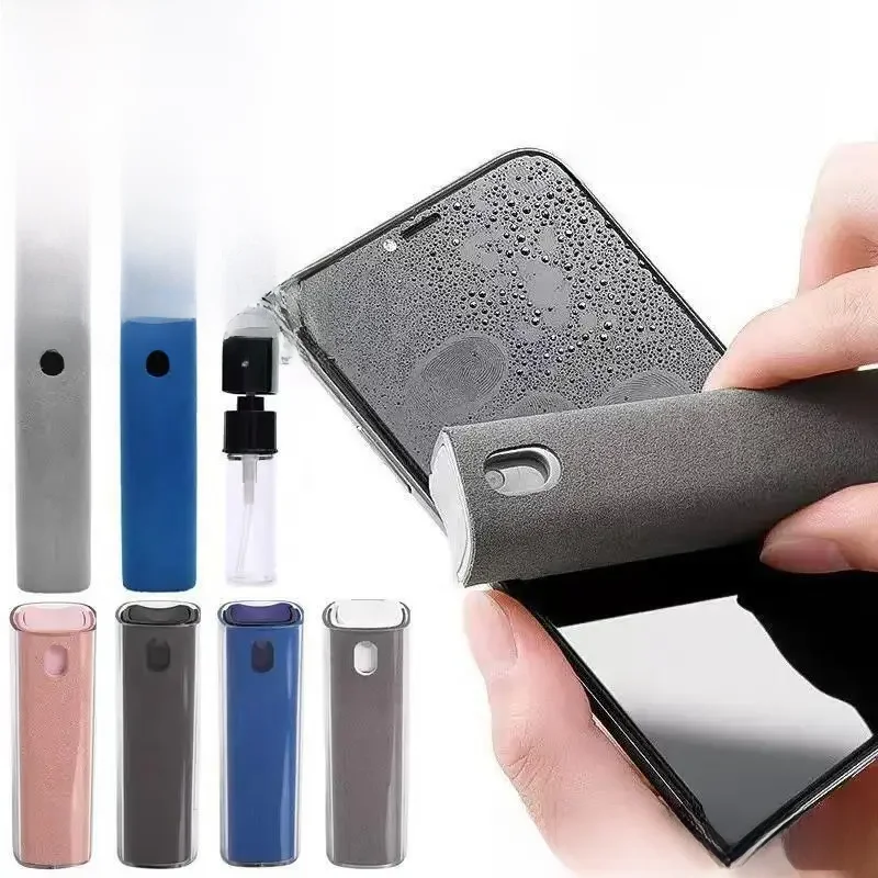 Q2 Microfibra Screen Cleaner Spray Bottle Set Mobile Phone Ipad Computador Microfibra Pano Wipe
