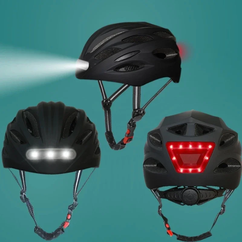 AliExpress LED Lamp Cycling Bicycle Helmet With LED Tail Light Intergrally-molded Outdoor Sport Riding Cycling