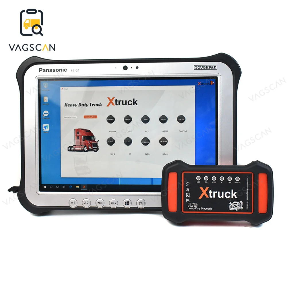 

ПЛАНШЕТ FZ-G1 + Xtruck Y009 HDD Мультибрендовый диагностический комплект Аксессуары для тяжелых грузовых экскаваторов UD/MACK Диагностика транспортных средств