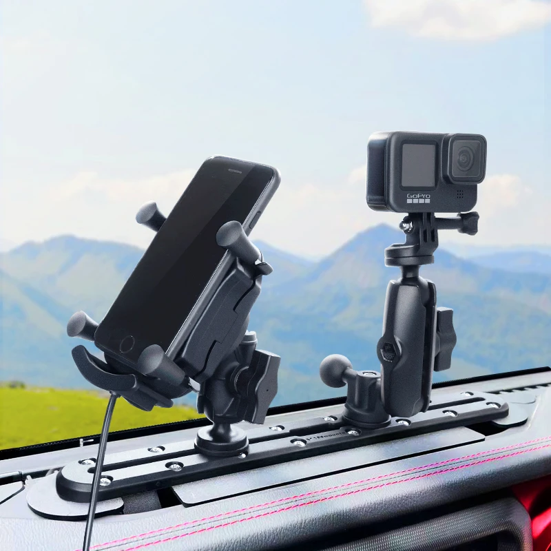 

Держатель для телефона с креплением на приборную панель VIN для Jeep Wrangler JL JLU и Gladiator JT для автомобильного планшета/камеры, крепление для Ram Mount