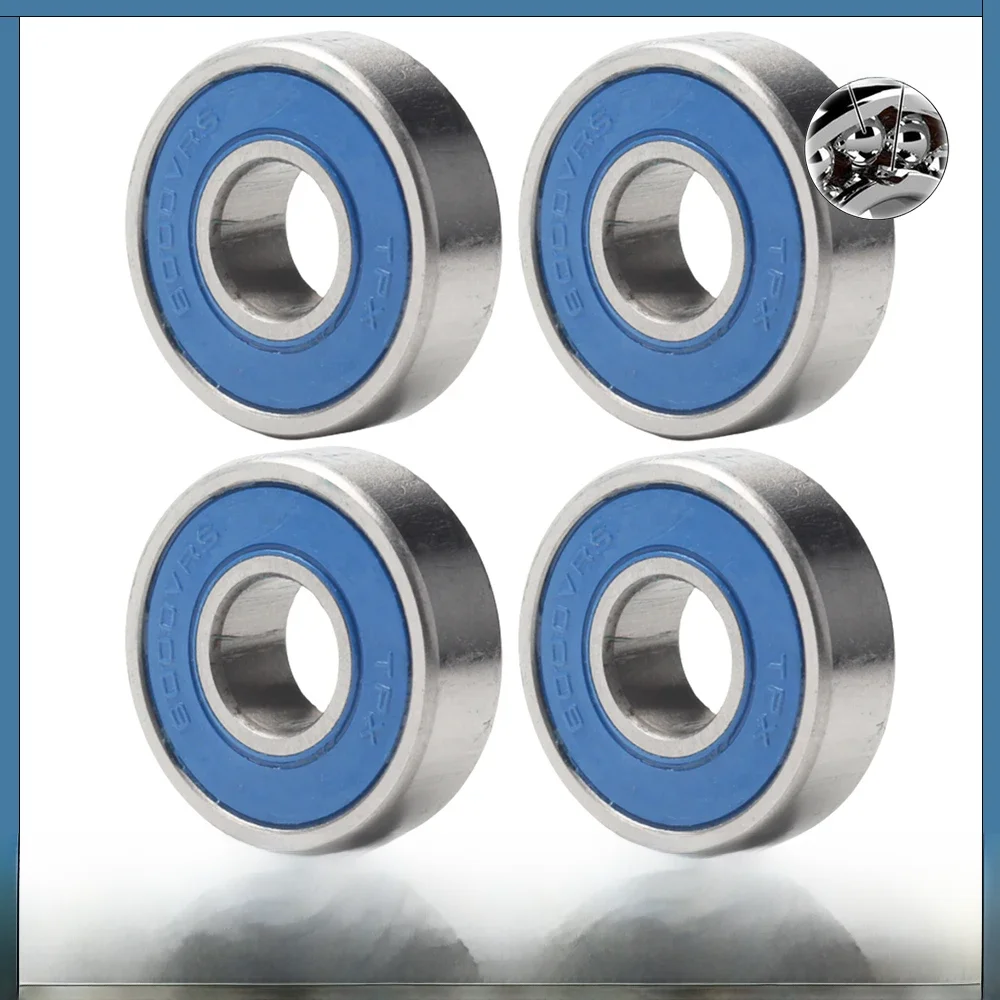 AliExpress FUSHI 6000-2RSV MAX Bearing 10*26*8mm 4PC Full Balls Bicycle Frame Pivot Repair Parts 6000 2RS RSV Ball Bearings 6000-2RS