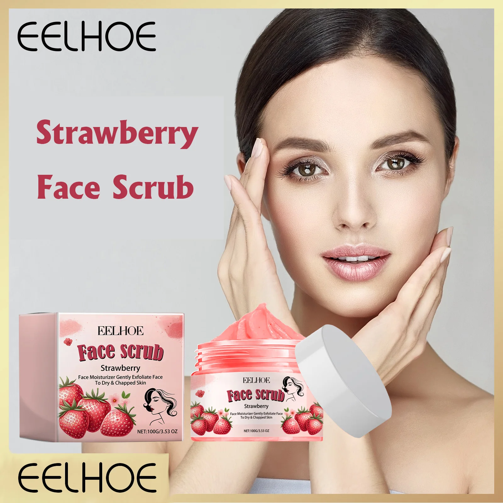 

EELHOE Facial Scrub Soften Cutin Removal Dead Skin Repair Face Moisturizer Skin Smooth Shrink Pores Tightening Skin Care Scrub