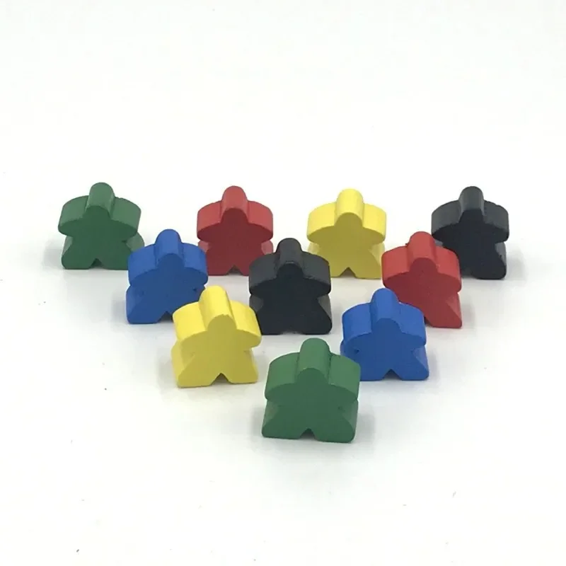 30 Teile/los Holz Pawn/Schach Standard Größe 16mm Meeple Für Carcassonne Bord Spiel Zubehör 16mm * 16mm
