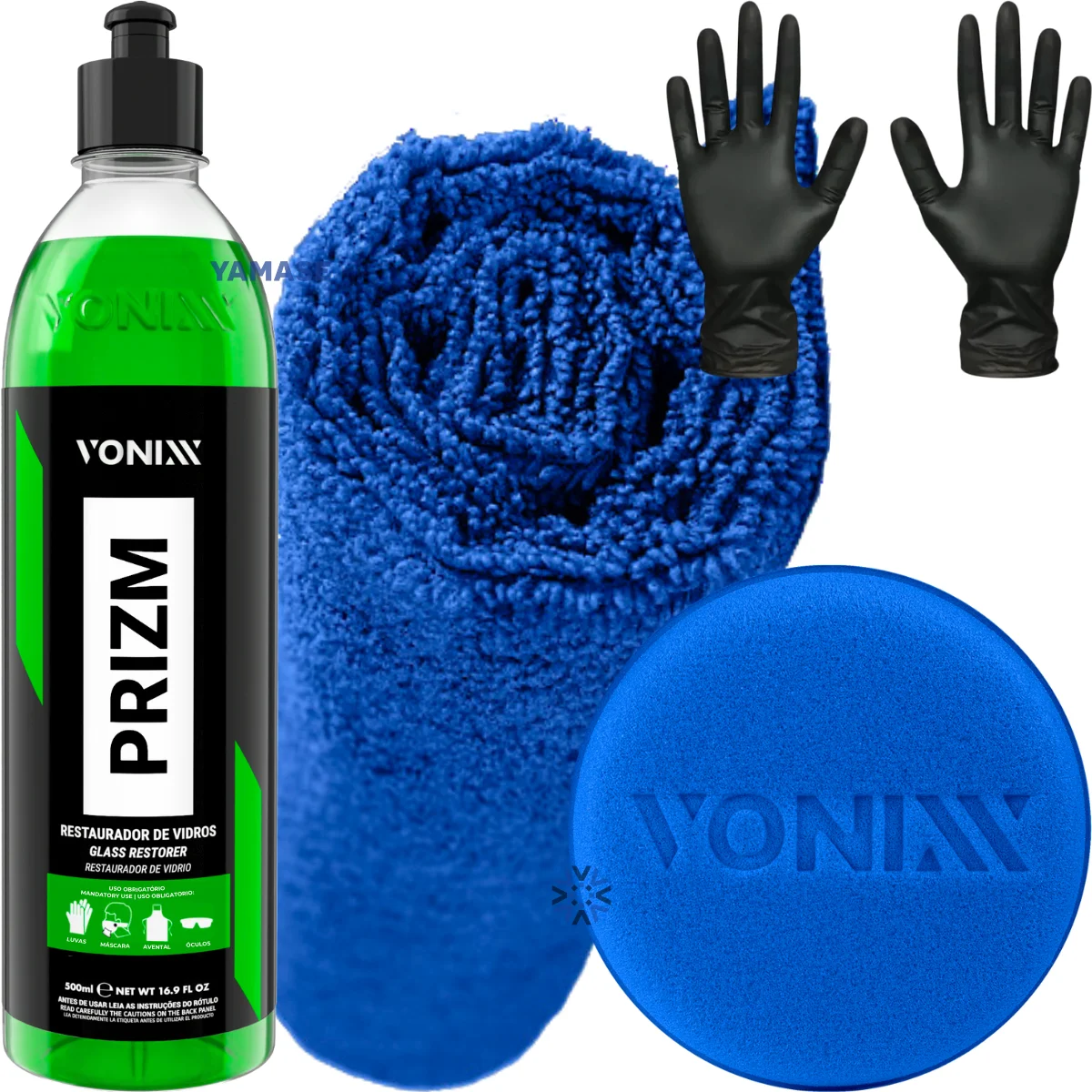 Prizm Acid Rain Remover for Glass 500ml Vonixx Cloth Applicator