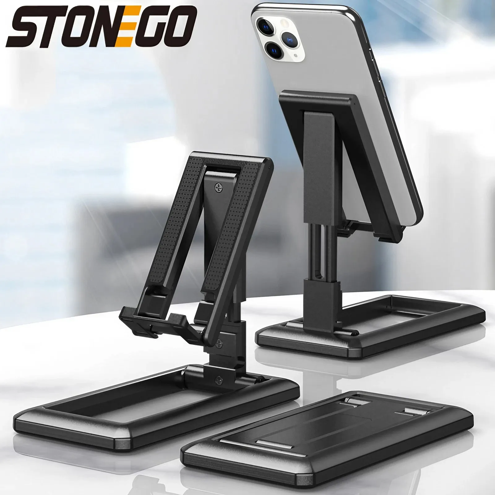 Universal Foldable Desk Phone Holder Mount Stand For Samsung IPhone Adjustable Phone Holder For Huawei Xiaomi Desktop Holder