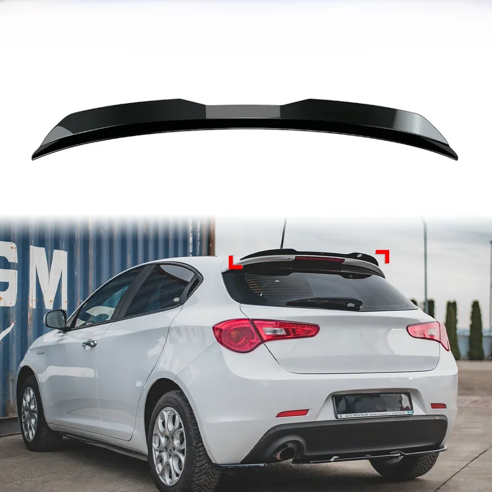 Dla Alfa Romeo Giulietta 2016 2017 2018 2019 2020 Samochodowe skrzydło ogonowe Dekoracja ABS Hatchback Spoiler Samochodowy spoiler wargowy — 2
