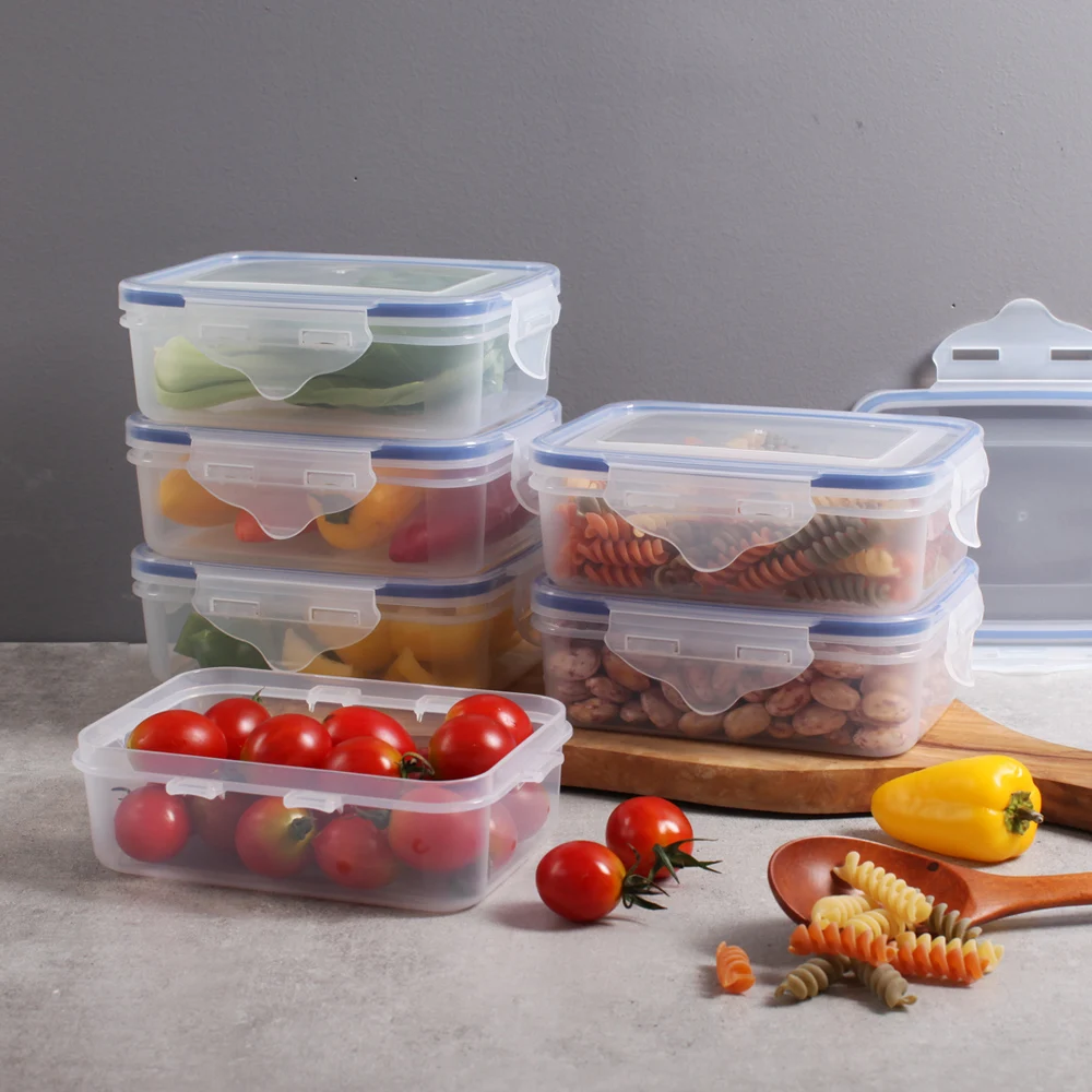 Trenton Airtight Container Set 3, 6-Piece - Refrigerator Organization, Food Storage, Side Dish Container, Kimchi Container, Lunch Box, Microwave Safe