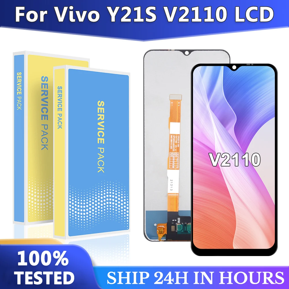 

6.51 INCH For VIVO Y21S V2110 LCD Display Screen Touch Digitizer Assembly For VIVO Y21 V2111 With Frame Replacemen