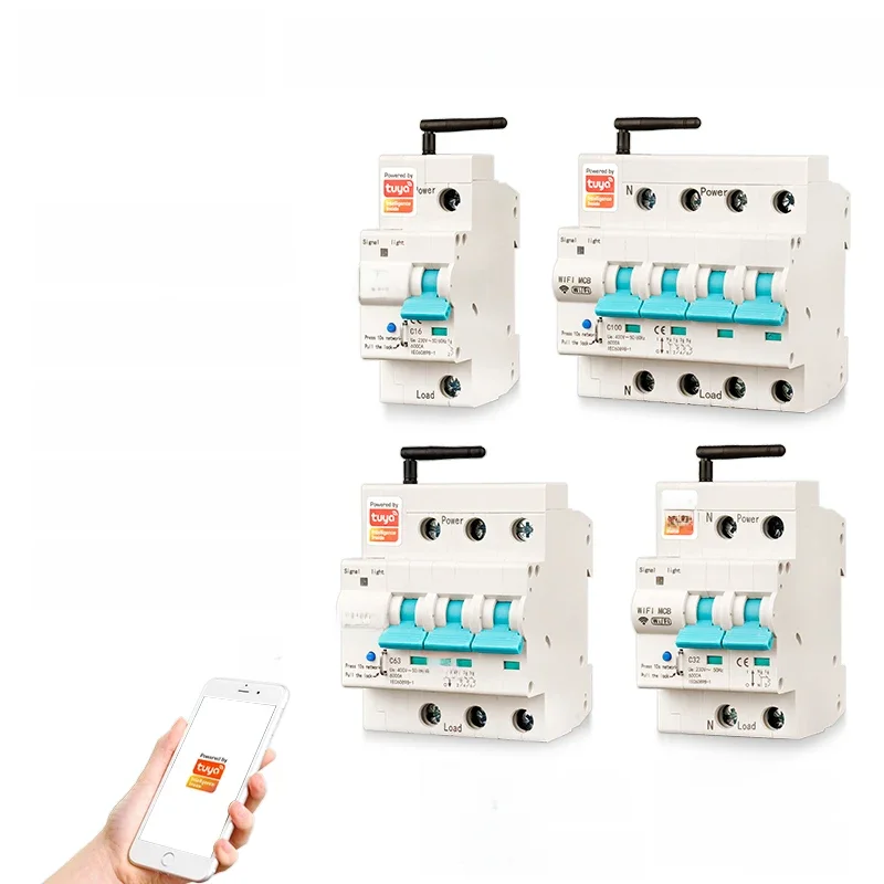 Unkas 1p 2p 3p 4p tuya app wifi leistungs schalter unterbrecher smart life timer sprach