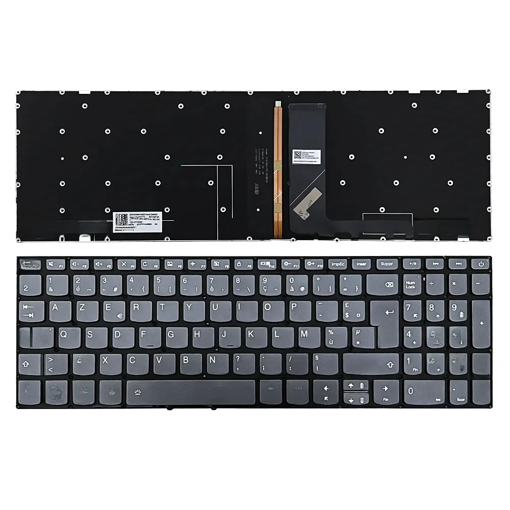 Keyboard Azerty French compatible with Lenovo Ideapad 720-15IKB with backlight