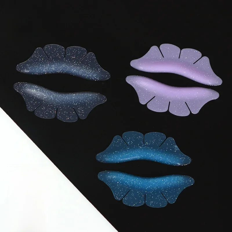 RISI Silicone Glitter Lower Lash Lift Shields Pad Eyelash Perm Pads Lash Lifting Rods 3D Eyelash Curler Lash Lift Akcesoria — zdjęcie 2