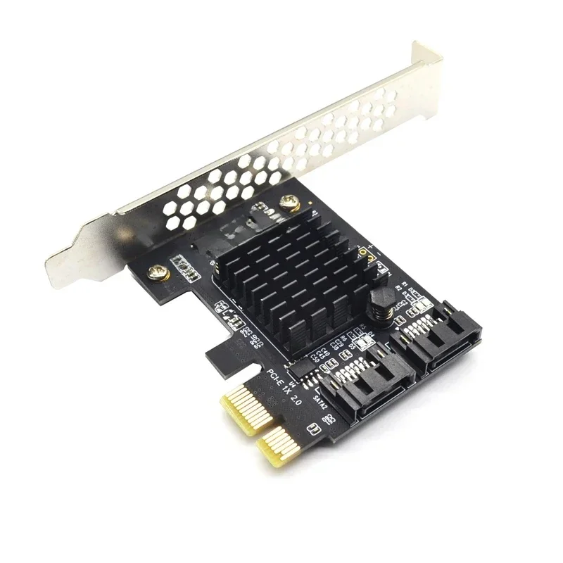 Karta rozszerzeń PCI-E SATA PCI Express X1 do 2 portów SATA 3.0 6Gb Kontroler Marvell 9125 Chip PCIE do SATA Karta rozszerzeń — zdjęcie produktu 7