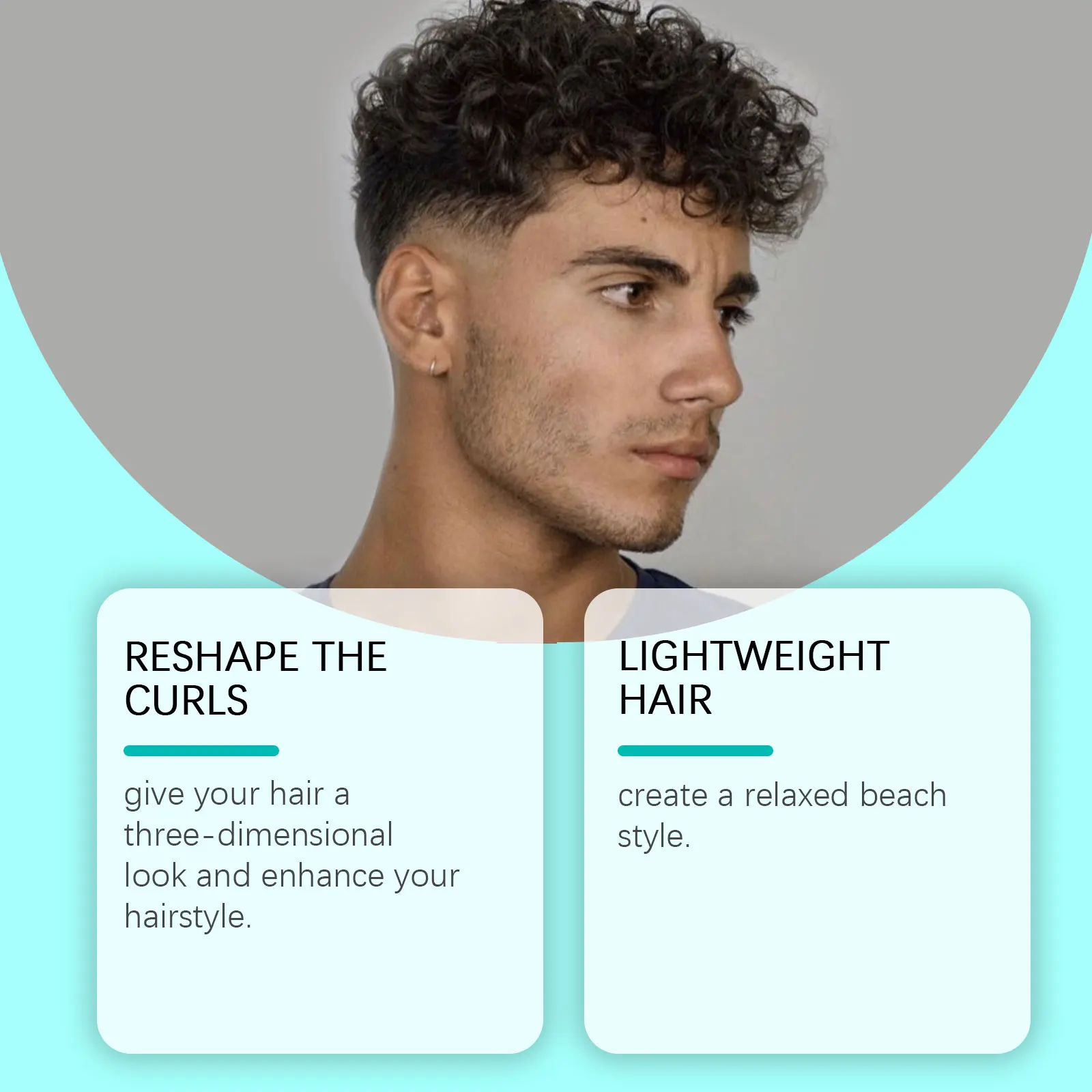 Sea Salt Spray Hair Styling Mousse Repair Damaged Curly Boost Cream Prevent Dryness Add Texture Thickness Curls Styling Products