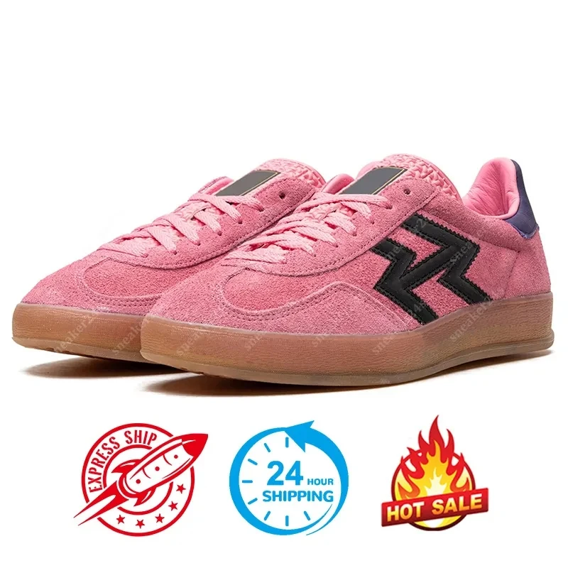 

designer shoes for men women platform sneakers Black White Gum Leopard Blue Red Pink Green Beige suede leather mens trainers out