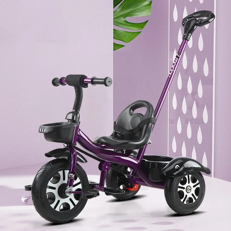 AliExpress NONE Children's Balance Bike Lightweight Bicycle Baby Stroller Multifunctional Three Wheeled New Hot Sale Baby Hand Push Bicycle