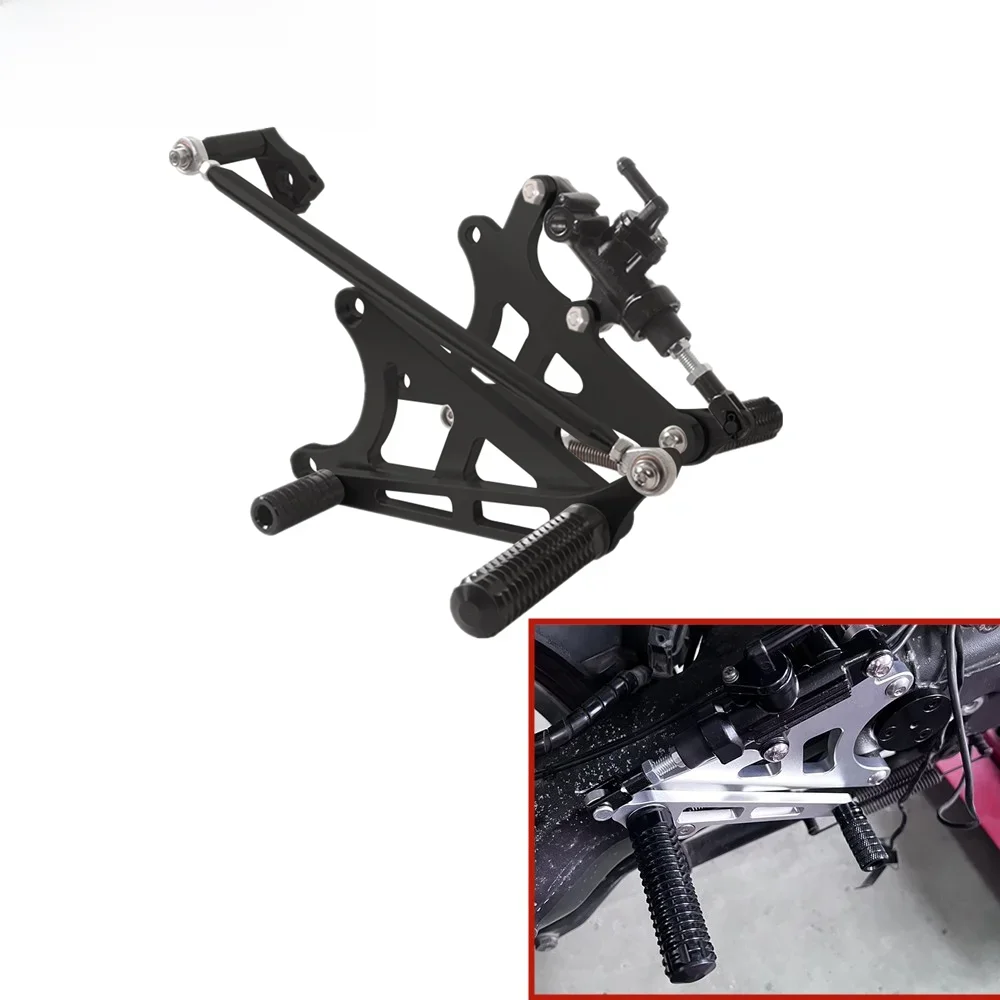 Cafe Racer Motorfiets Aluminium Voetsteun Achteren Geplaatste Voetsteun Achter Set Voetsteun Pedaal Accessoires Voor BMW K100 K75 K1100 K1 - afbeelding 2