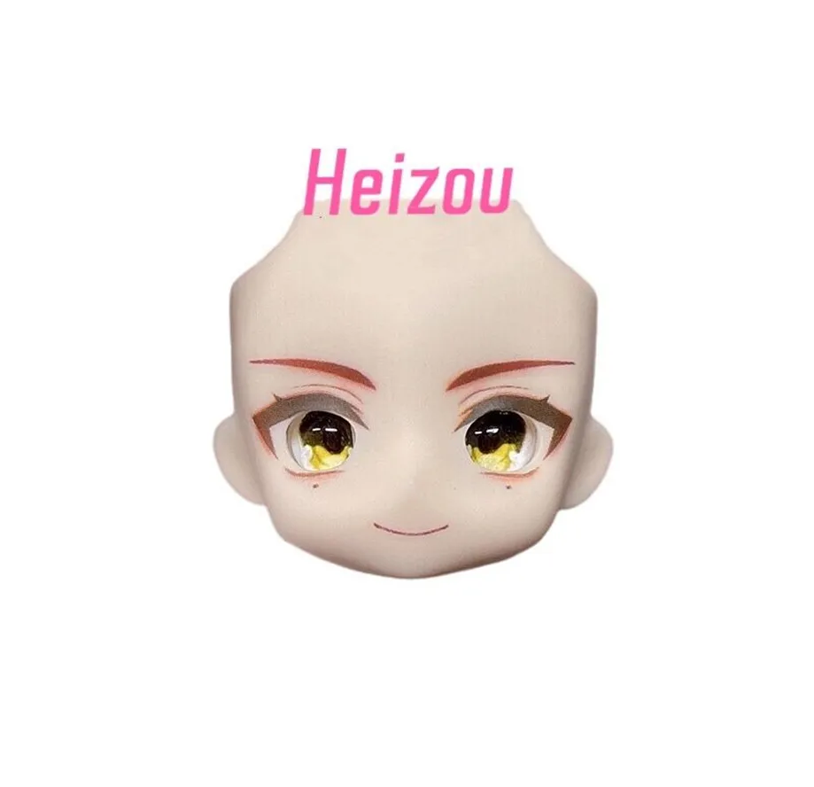 Shikanoin-Cara de hombre de arcilla Heizou Ob11, GSC, Genshin, impacto, ojo abierto, placa frontal hecha a mano, expresión alternativa, accesorios para muñecas