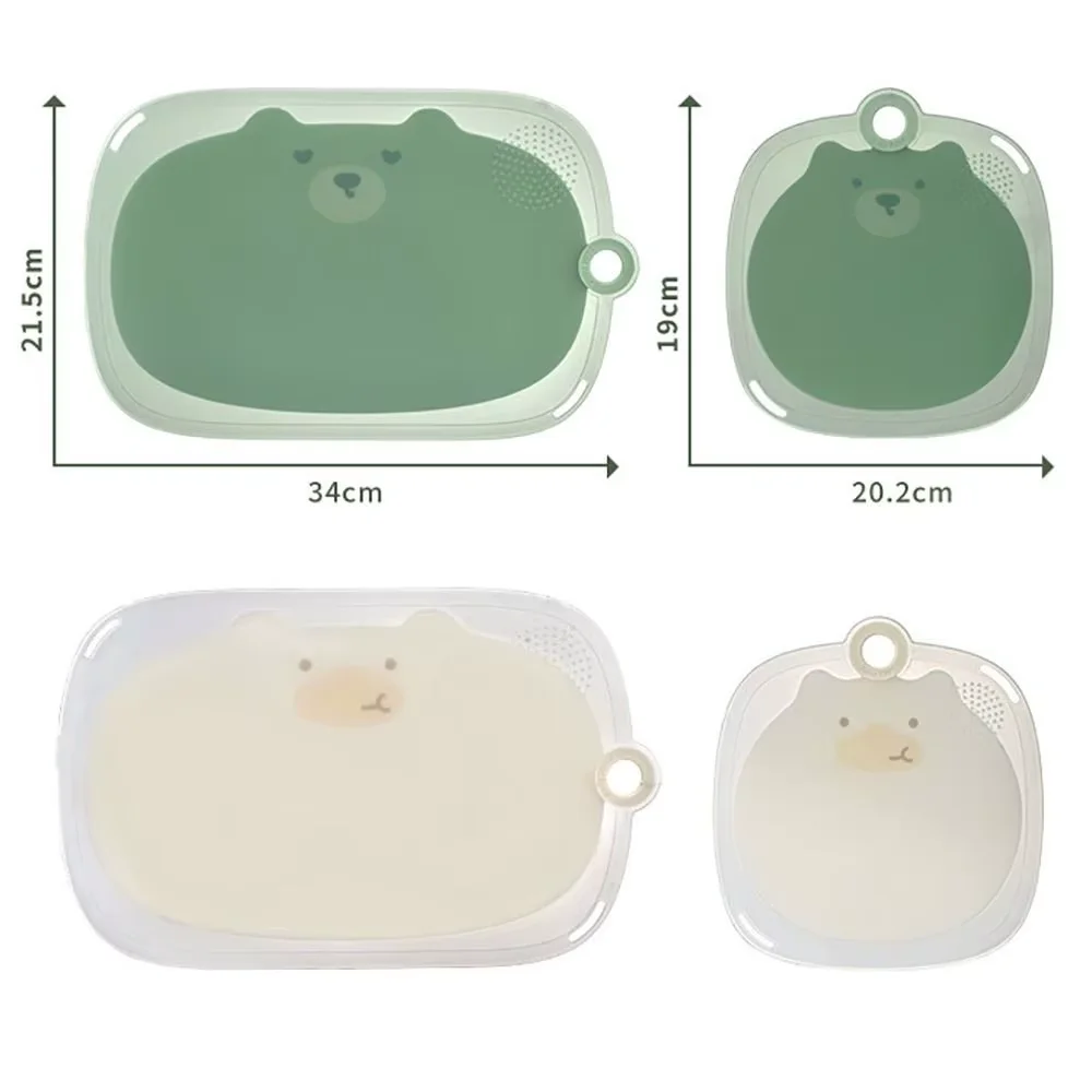 Anti-slip Plastic Kitchen Cutting Board, BPA-free Cutting Board with Hanging Holes, Multi-functional Solid Food Cutting Board, E