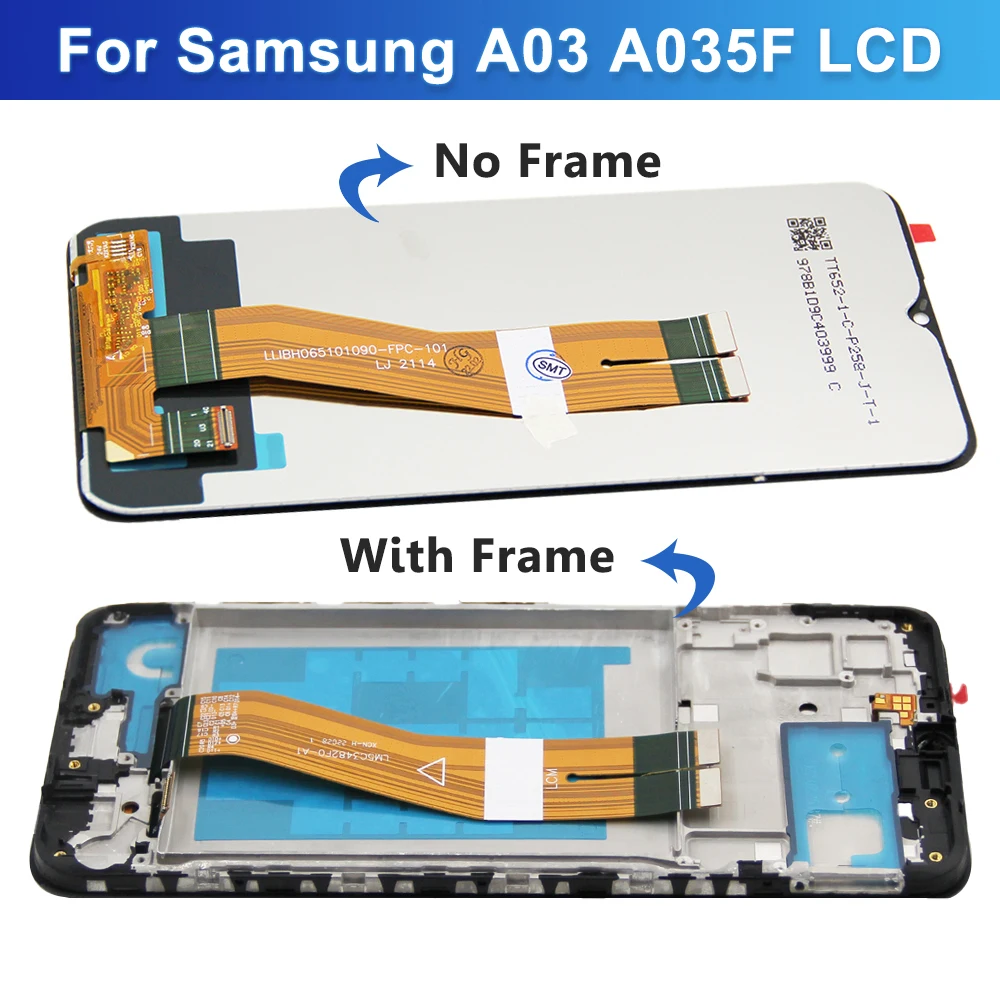 6.5\'\' For Samsung A03 LCD A035F A035FD SM-A035F/DS display Touch Screen Digitizer Assembly For Samsung A035 LCD