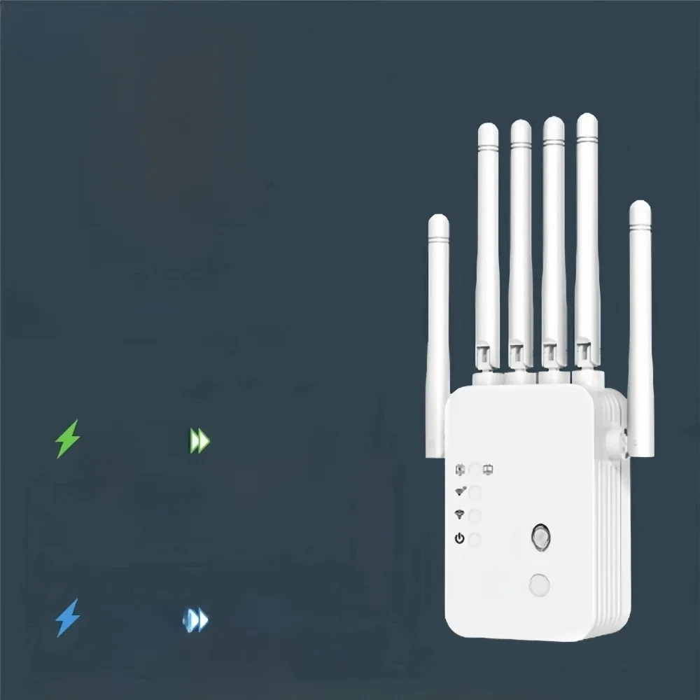 Bezprzewodowy wzmacniacz Wi-Fi 1200 Mb/s Przedłużacz Wi-Fi Wzmacniacz sieci Wi-Fi 2,4G/5G Wzmacniacz sieci 360 °   Pełne pokrycie sygnałem dla małego biura — zdjęcie produktu 7