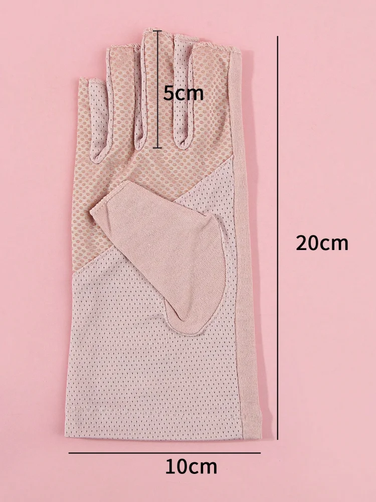 1 Paar Anti-UV-Nagelhandschuhe UV-Gel-Schutzhandschuhe Fingerlose Maniküre-Nagelkunst-Werkzeuge LED-Lampe Nageltrockner Strahlenschutz für Salonbedarf