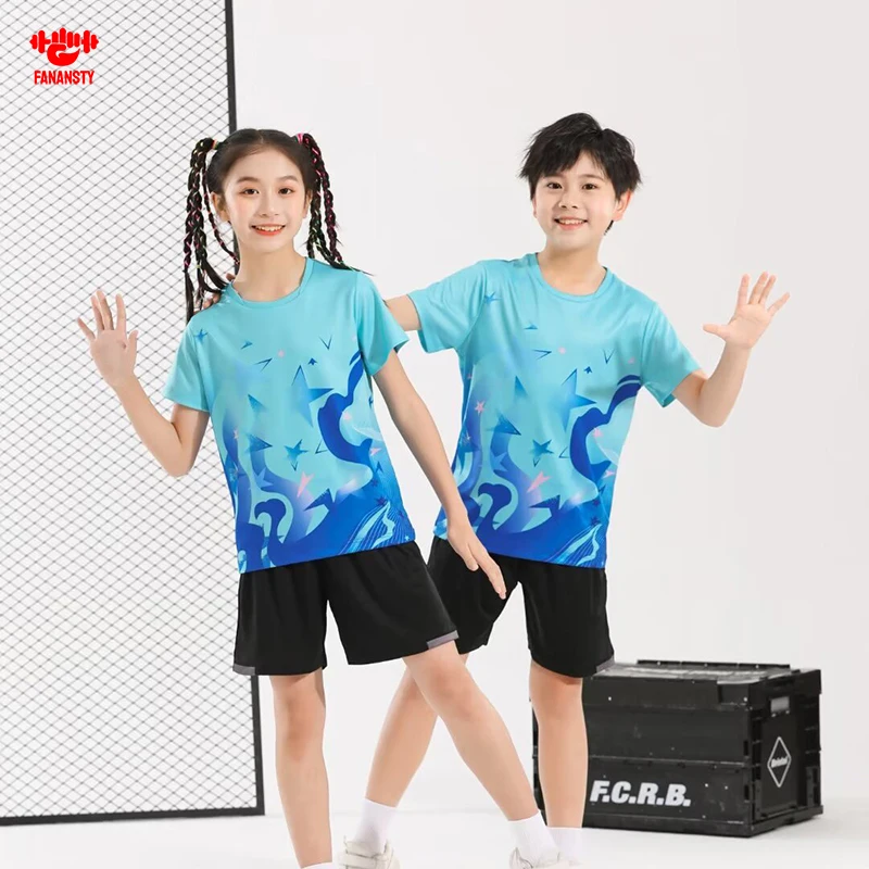 2024  New Badminton Shirt Table Tennis Training Clothes Unisex Short Sleeve Ping Pong Golf T-shirt Jersey For Men Women