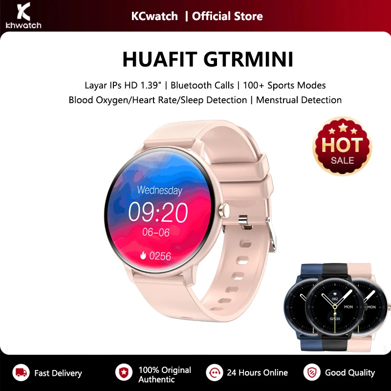 KHwatch GTRMINI Orologi da uomo Ultra sottile 1.39 "Grande schermo Chiamata Bluetooth IP67 Orologi impermeabili Orologi da donna Orologi da coppia
