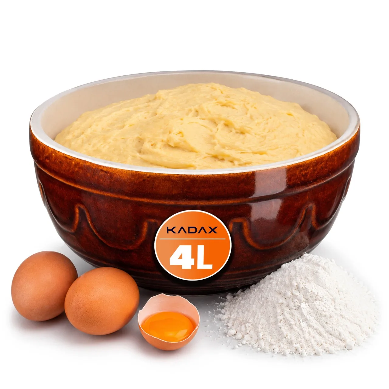 KADAX Makutra Ciotola per pulire Torte in gres 4L