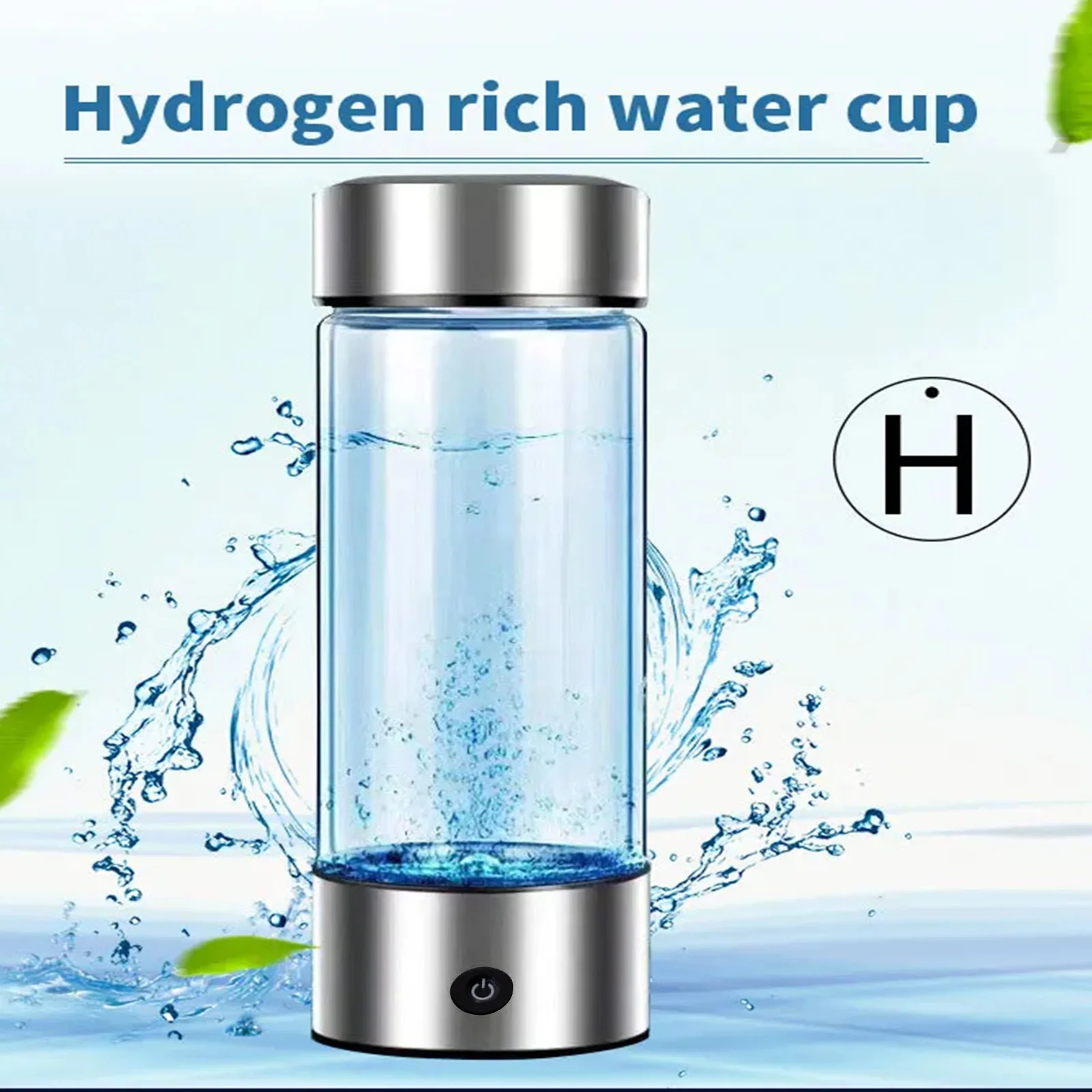 

Бутылка для водородной воды премиум-класса Qiumi с платино-титановым электролизом и протонной мембраной разделения водородом и кислородом | Высокий H2