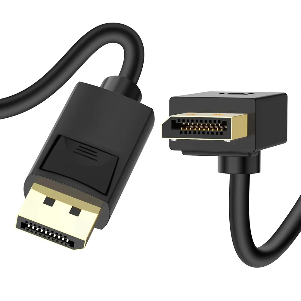 Kątowy kabel Displayport 1.4 90 stopni w górę pod kątem prostym DP1.4 8K/60Hz 4K/144Hz 2K/240Hz do monitora do gier karta graficzna — zdjęcie produktu 7