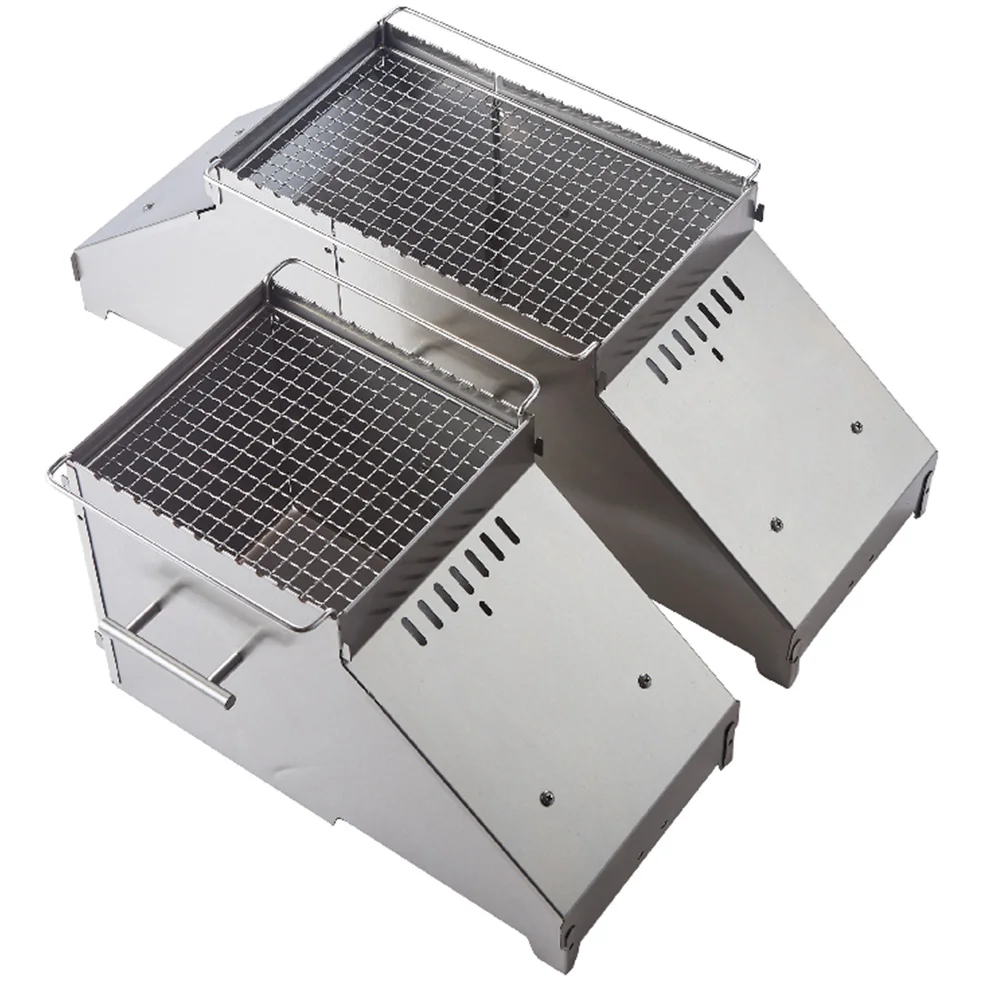 Kompor Gas ในครัวเรือนเตาบาร์บีคิวเตาบาร์บีคิวไร้ควันในร่มสแตนเลสแบบถอดออกได้