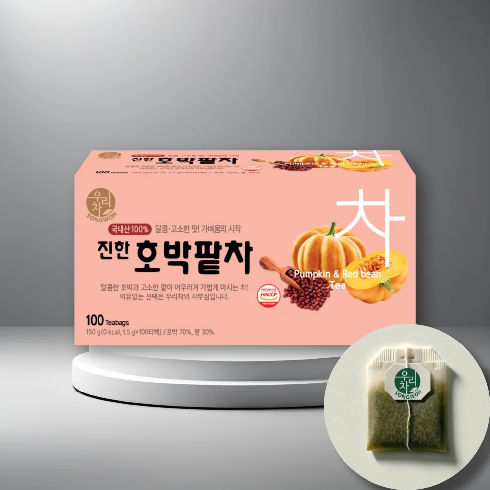 Songwon our tea with rich pumpkin red bean tea 100T