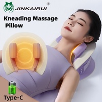 Jinkairui Neck and Shoulder Kneading Massage Pillow Cervical Massager Trapezius Muscle Kneading Massage Pillow